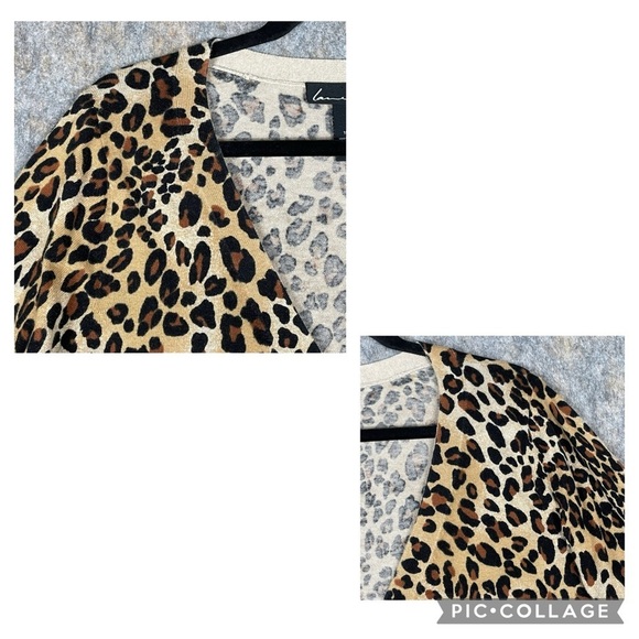 Lane Bryant Leopard Print V-Neck Travel Casual Party Cardigan Sweater - Sz 18/20 - Picture 6 of 16